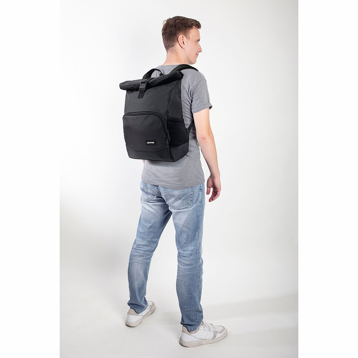 Abstract Rolltop Backpack 14"